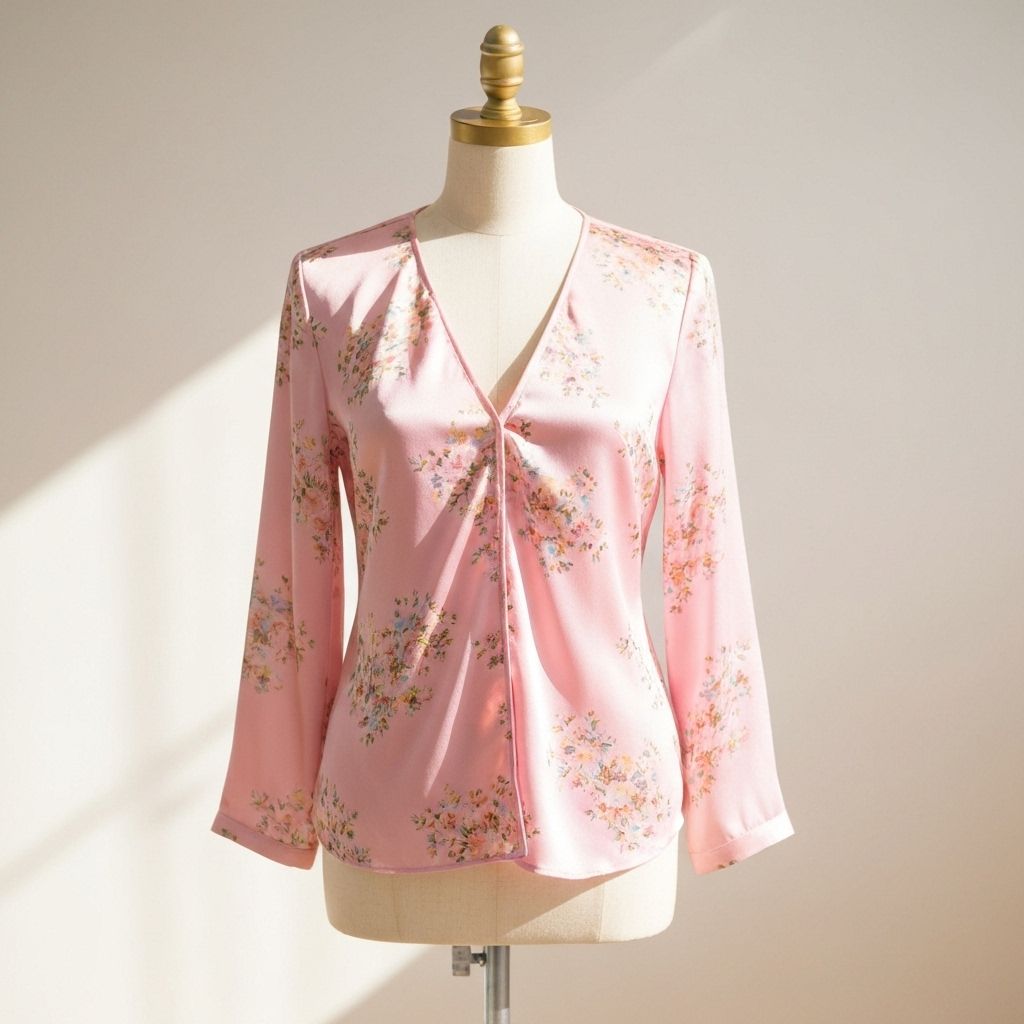 Blusa Seda Rosa